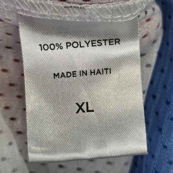 Mens Sport-Tek Reversible White & Blue Mesh Tank Top 100% Polyester Size XL - Picture 4 of 10